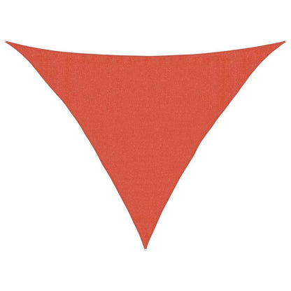 311367 vidaXL Sunshade Sail 160 g/m² Terracotta 3,5x3,5x4,9 m HDPE