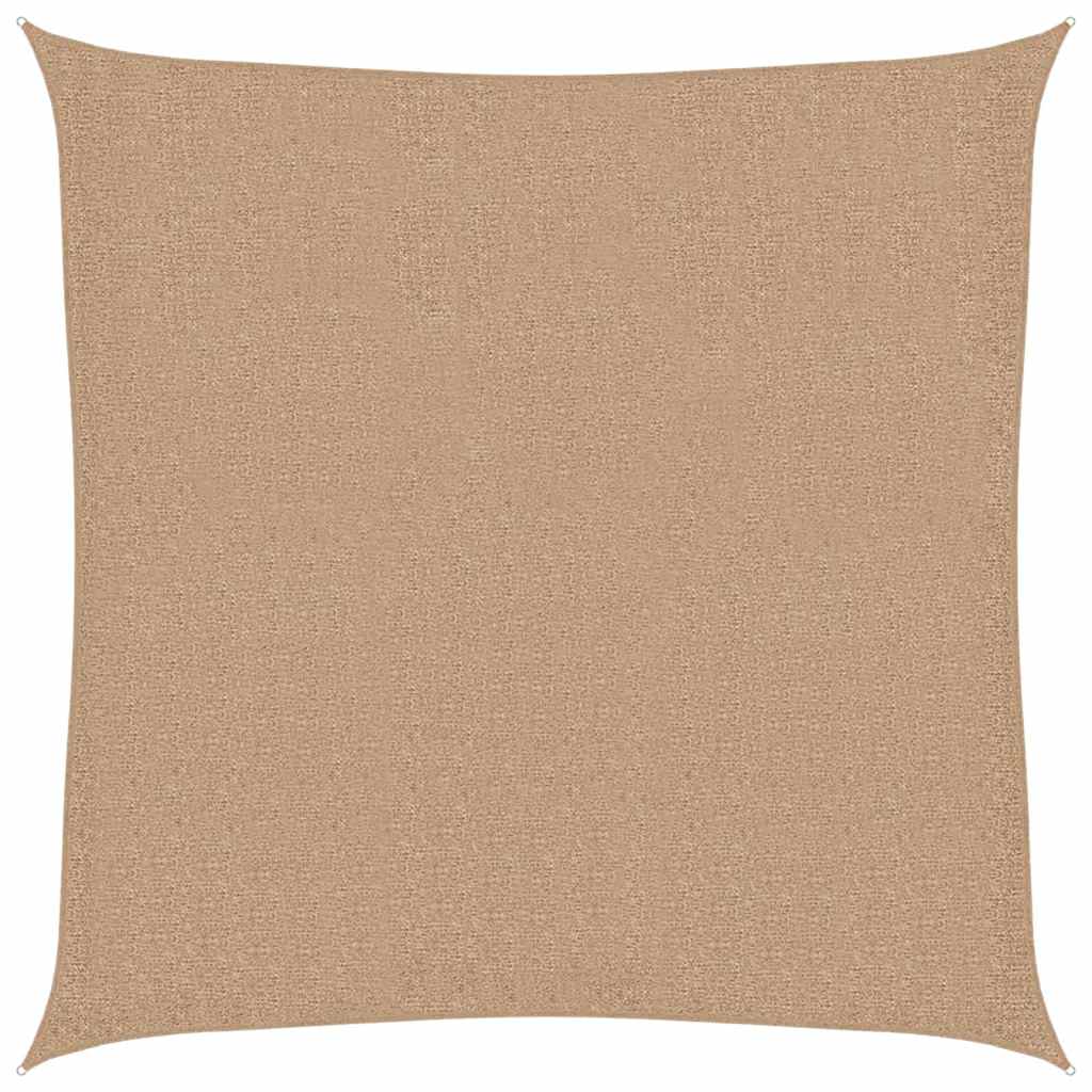 Sunshade Sail 160 g/m² Taupe 2x2 m HDPE