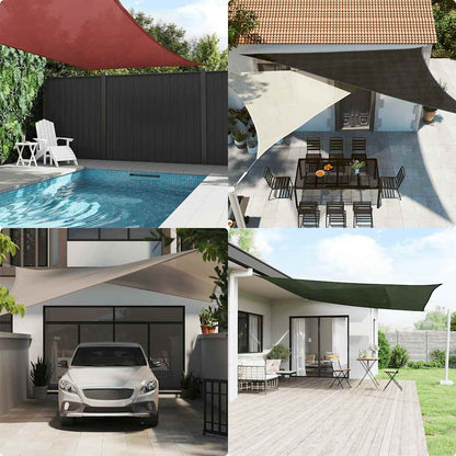 Sunshade Sail 160 g/m² Taupe 5x5 m HDPE