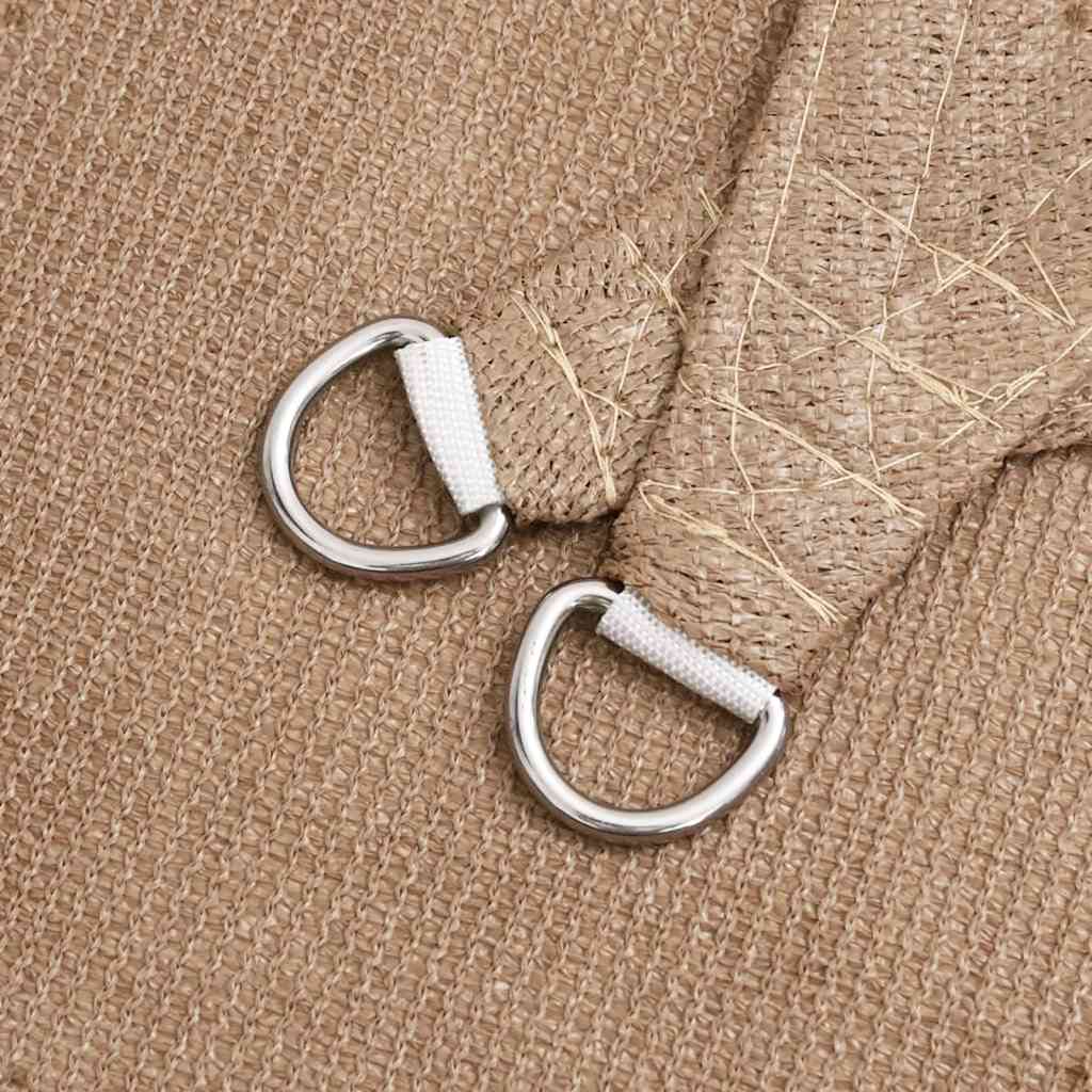 Sunshade Sail 160 g/m² Taupe 5x5 m HDPE