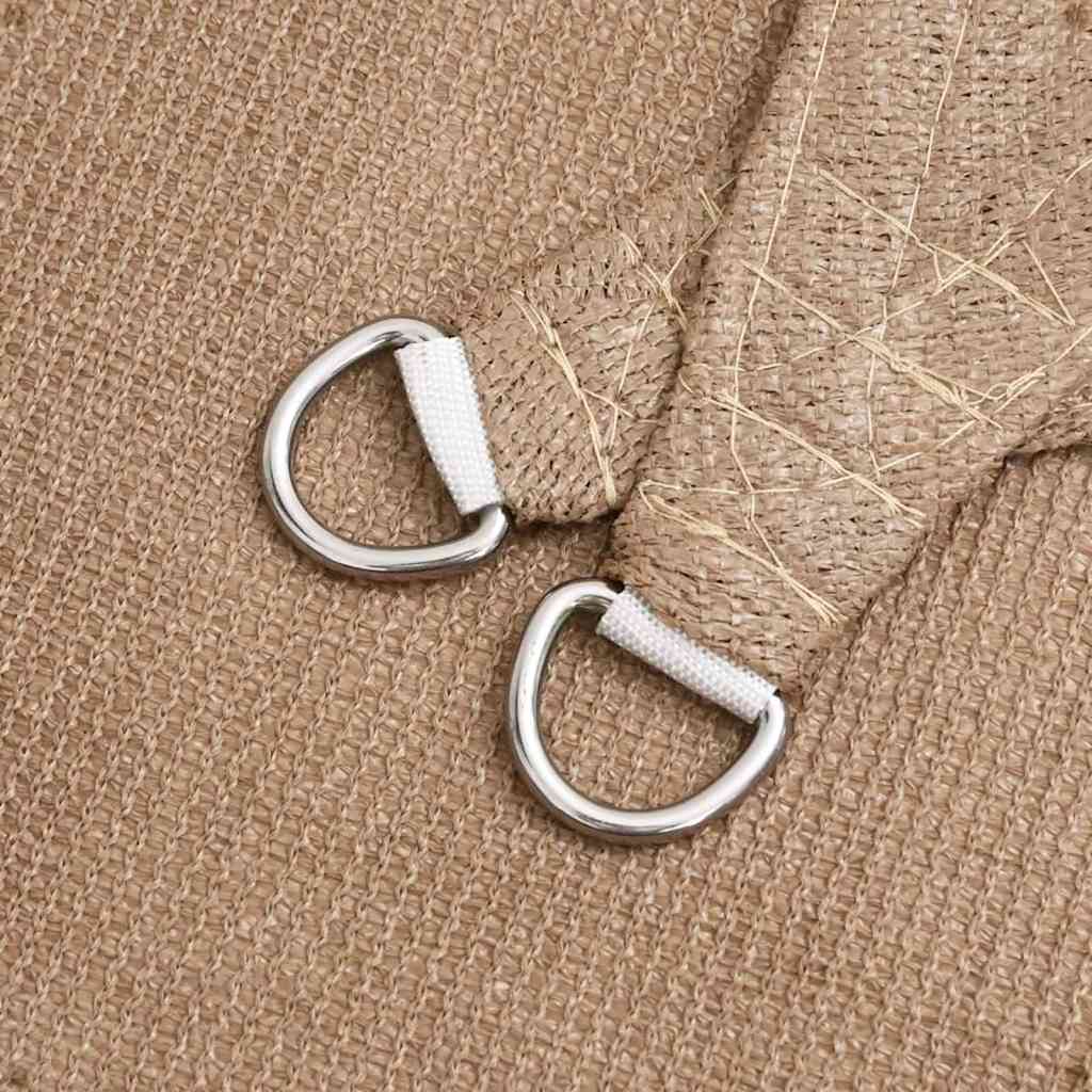 Sunshade Sail 160 g/m² Taupe 2x3.5 m HDPE