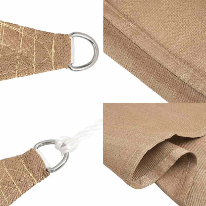 Sunshade Sail 160 g/m² Taupe 2.5x4.5 m HDPE
