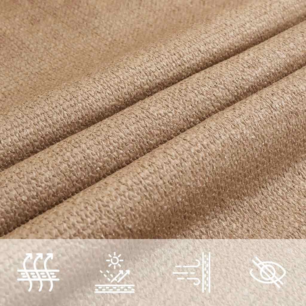Sunshade Sail 160 g/m² Taupe 3x4.5 m HDPE