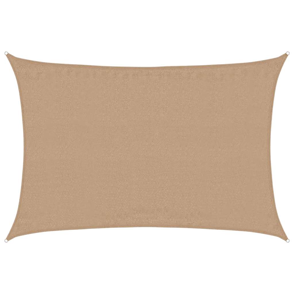 Sunshade Sail 160 g/m² Taupe 3.5x5 m HDPE