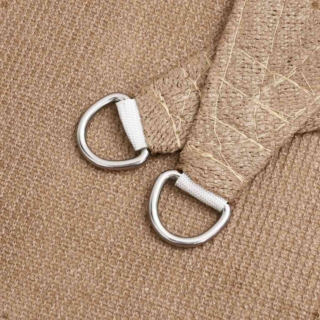 Sunshade Sail 160 g/m² Taupe 3.5x5 m HDPE