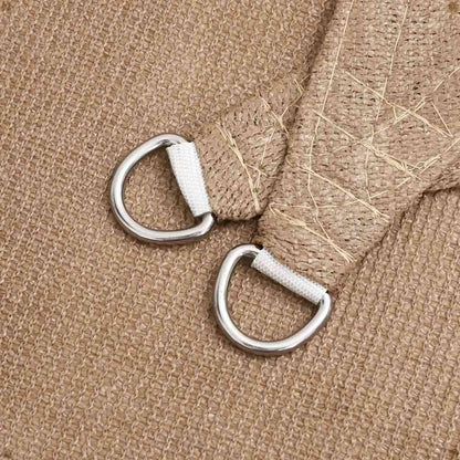 Sunshade Sail 160 g/m² Taupe 2.5x2.5x3.5 m HDPE