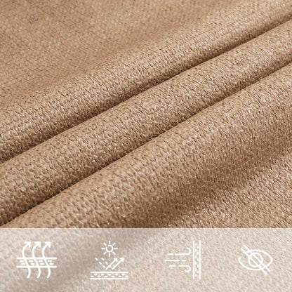 Sunshade Sail 160 g/m² Taupe 2.5x2.5x3.5 m HDPE