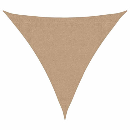 Sunshade Sail 160 g/m² Taupe 3x3x3 m HDPE