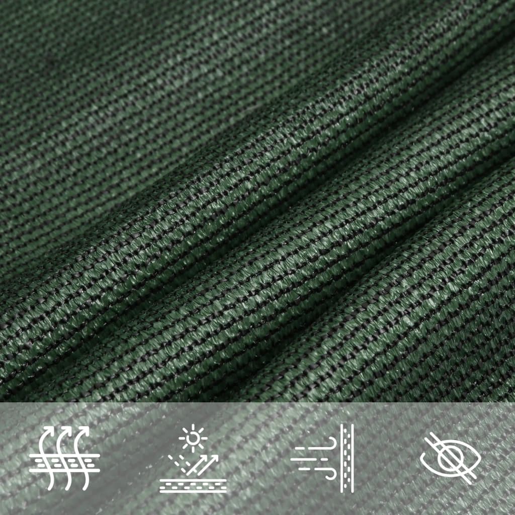 Sunshade Sail 160 g/m² Dark Green 2x4.5 m HDPE