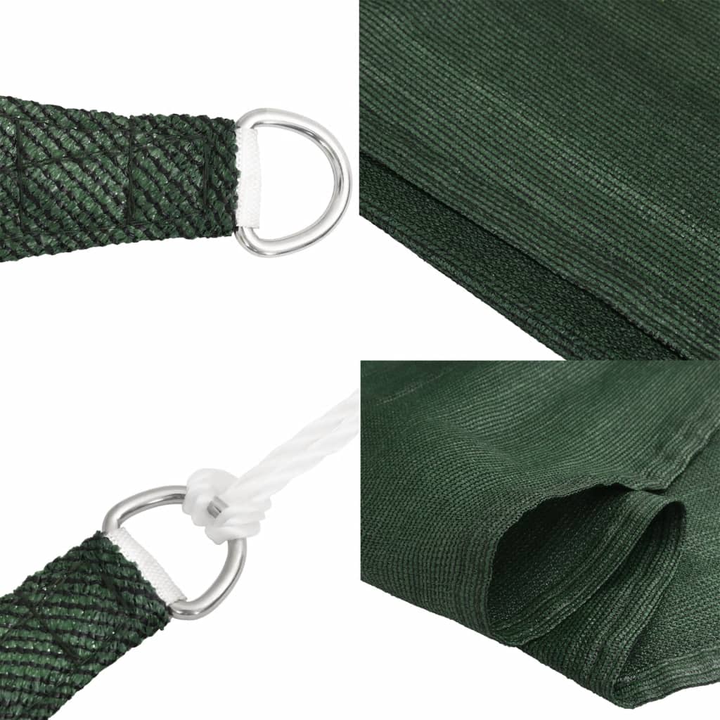 Sunshade Sail 160 g/m² Dark Green 2x4.5 m HDPE