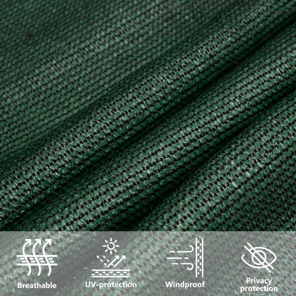 Sunshade Sail 160 g/m² Dark Green 2x4.5 m HDPE