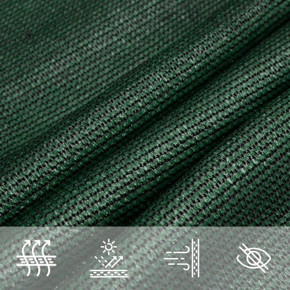 Sunshade Sail 160 g/m² Dark Green 4x5x5 m HDPE