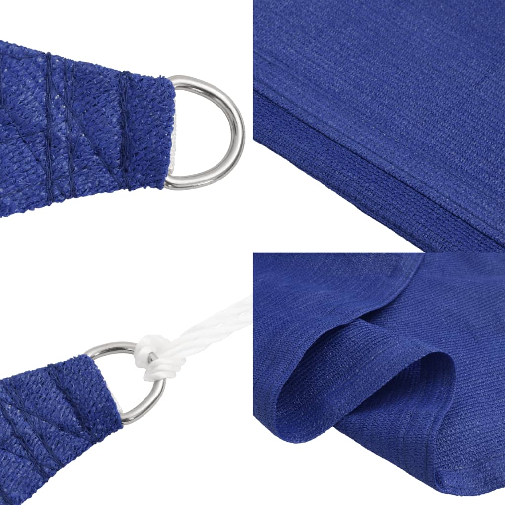 Sunshade Sail 160 g/m² Rectangular Blue 4x7 m HDPE