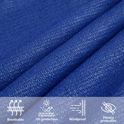 Sunshade Sail 160 g/m² Rectangular Blue 6x7 m HDPE