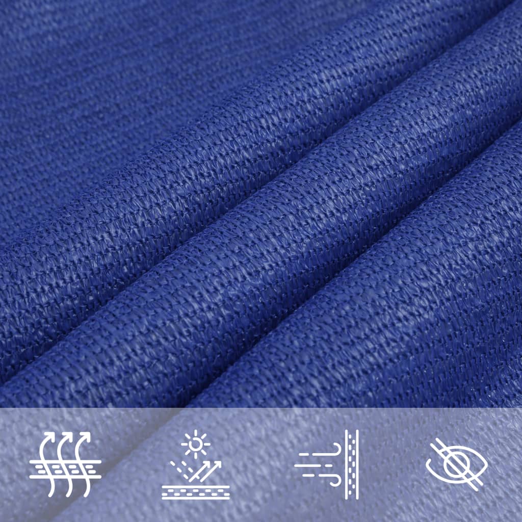 Sunshade Sail 160 g/m² Blue 2.5x2.5x3.5 m HDPE
