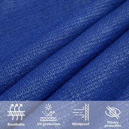 Sunshade Sail 160 g/m² Blue 3x3x4.2 m HDPE