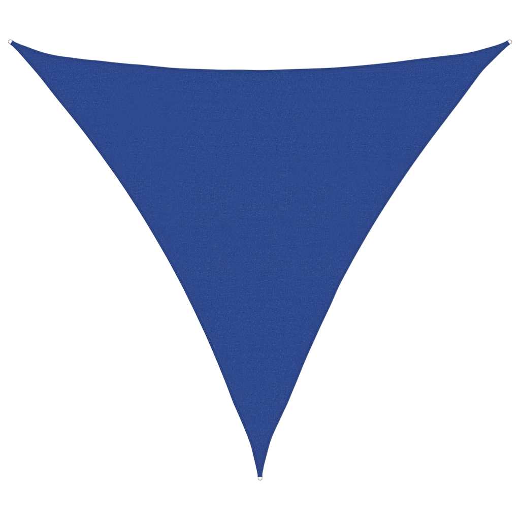 Sunshade Sail 160 g/m² Triangular Blue 5x5x5 m HDPE