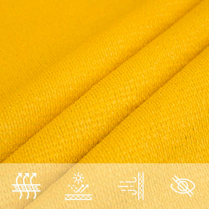Sunshade Sail 160 g/m² Yellow 3x3 m HDPE