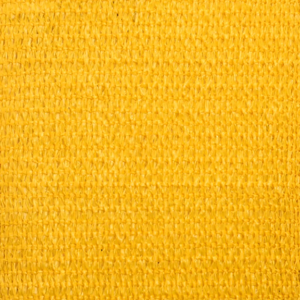 Sunshade Sail 160 g/m² Square Yellow 5x5 m HDPE