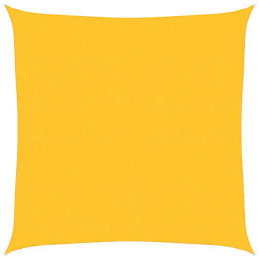 Sunshade Sail 160 g/m² Square Yellow 6x6 m HDPE