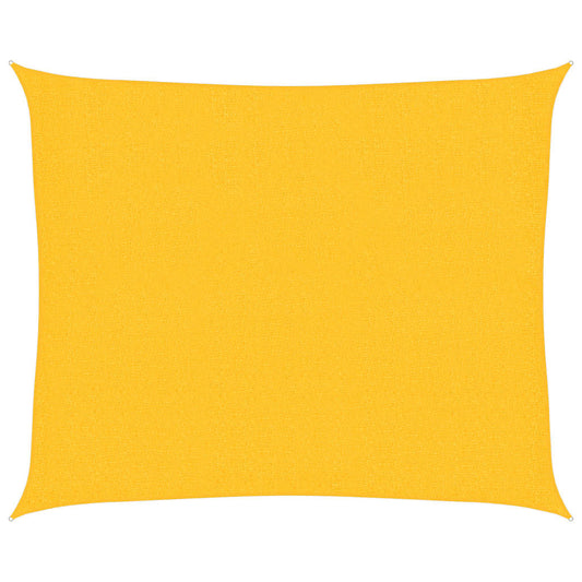 311562 vidaXL Sunshade Sail 160 g/m² Yellow 2,5x3 m HDPE