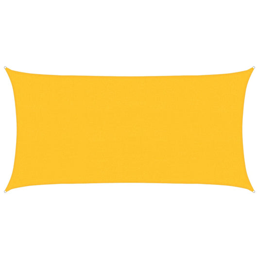 Sunshade Sail 160 g/m² Yellow 2.5x4.5 m HDPE