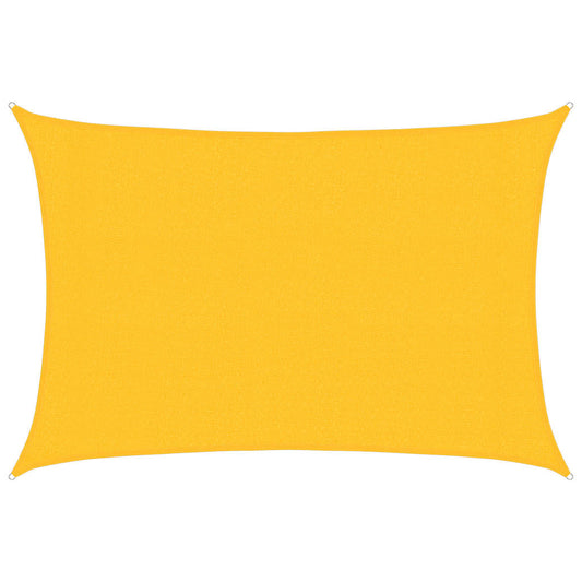 311567 vidaXL Sunshade Sail 160 g/m² Yellow 3x4 m HDPE