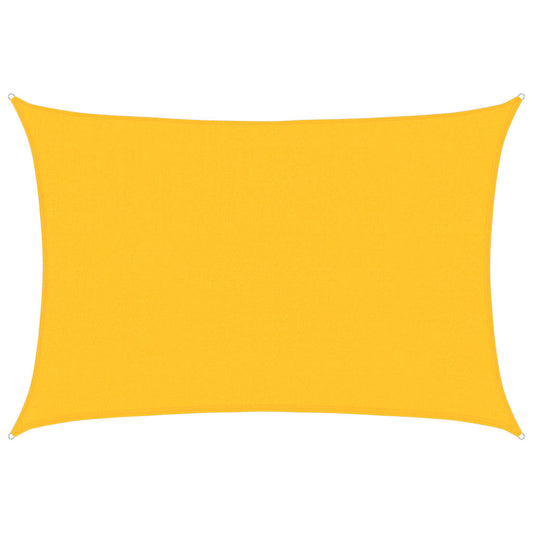 Sunshade Sail 160 g/m² Rectangular Yellow 4x6 m HDPE