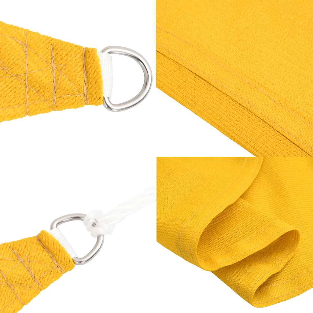 Sunshade Sail 160 g/m² Rectangular Yellow 5x6 m HDPE