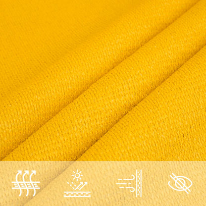 Sunshade Sail 160 g/m² Rectangular Yellow 5x8 m HDPE