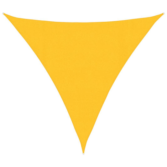 Sunshade Sail 160 g/m² Triangular Yellow 4x4x4 m HDPE