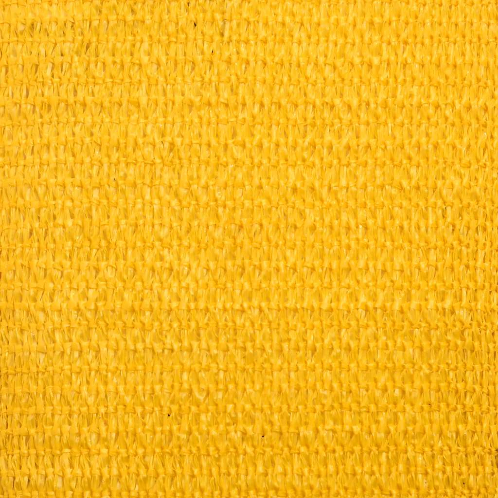 Sunshade Sail 160 g/m² Triangular Yellow 4x4x4 m HDPE