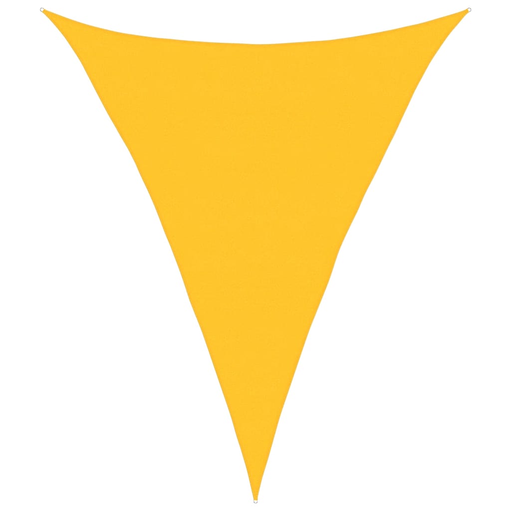 Sunshade Sail 160 g/m² Triangular Yellow 5x6x6 m HDPE