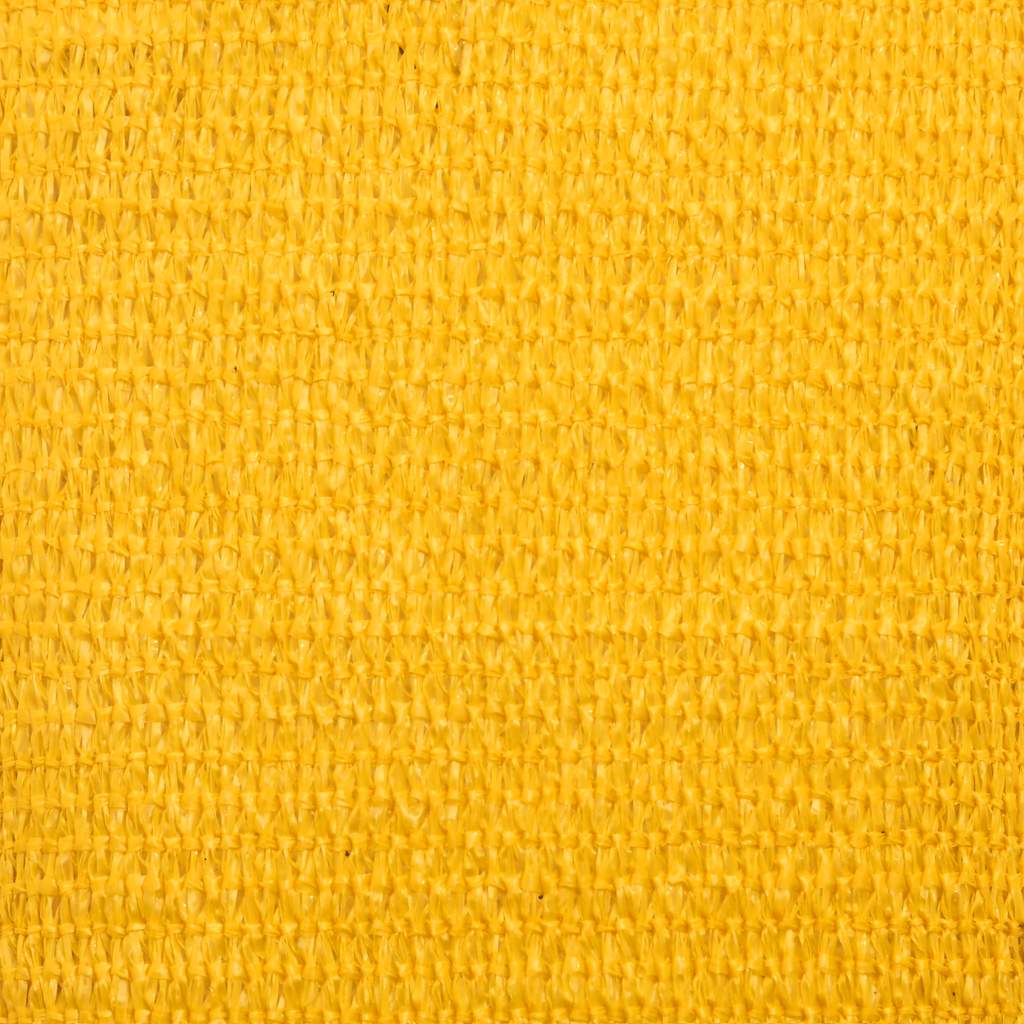 Sunshade Sail 160 g/m² Yellow 5x7x7 m HDPE