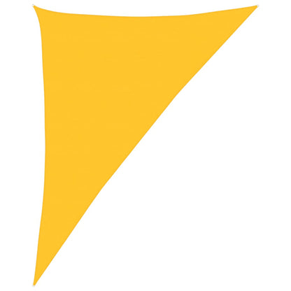 Sunshade Sail 160 g/m² Triangular Yellow 4x5x6.8 m HDPE
