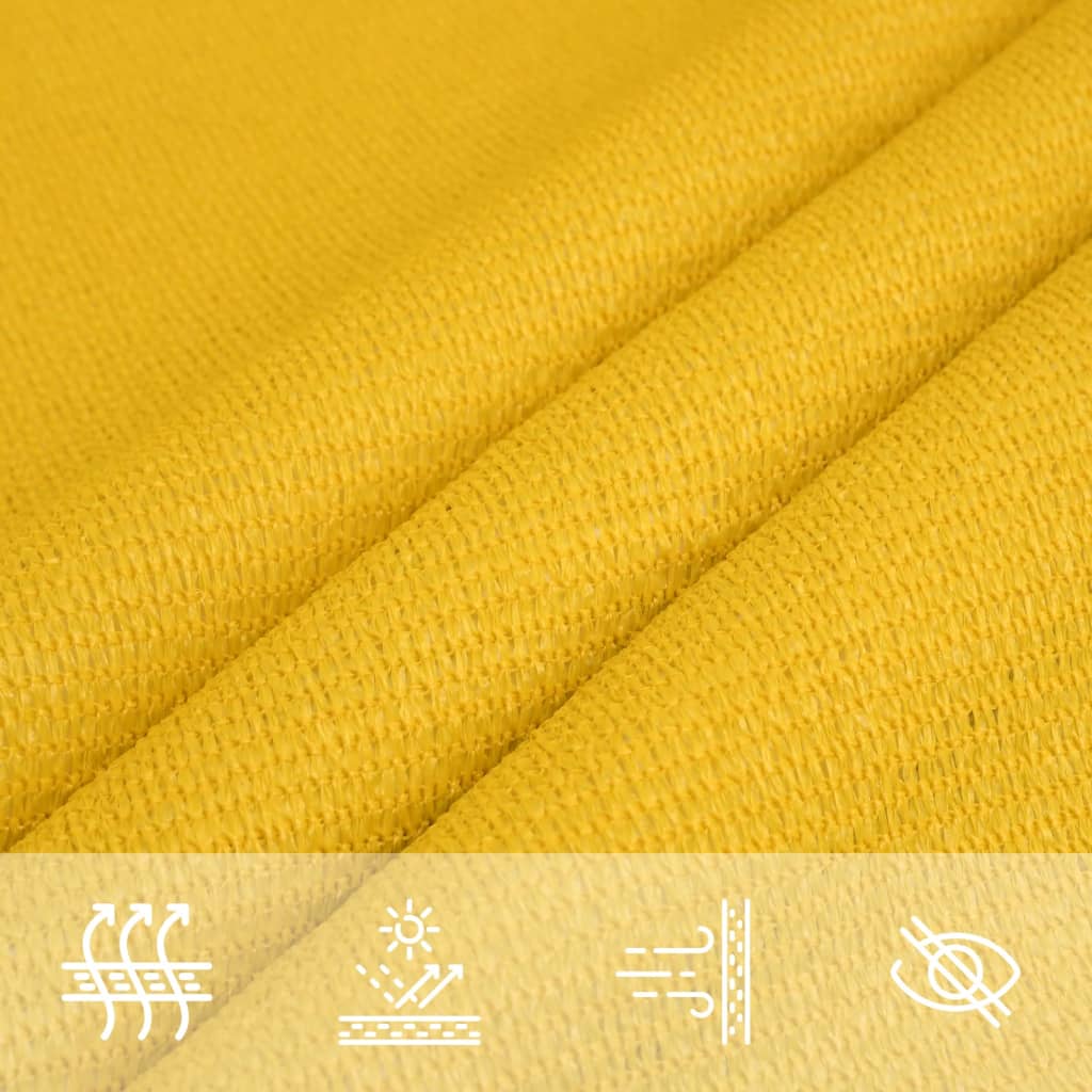 Sunshade Sail 160 g/m² Yellow 3/4x3 m HDPE