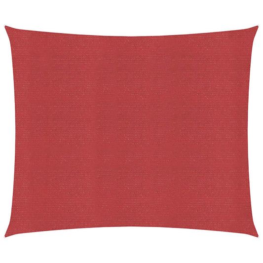 311606 vidaXL Sunshade Sail 160 g/m² Red 4x4 m HDPE