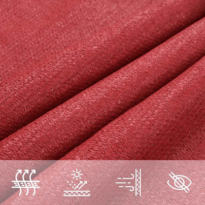 Sunshade Sail 160 g/m² Red 7x7 m HDPE