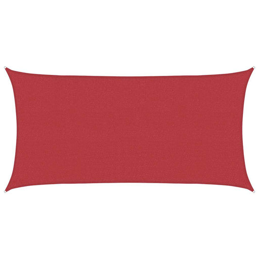 311613 vidaXL Sunshade Sail 160 g/m² Red 2x3,5 m HDPE