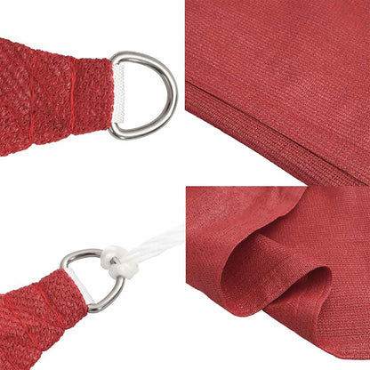 Sunshade Sail 160 g/m² Red 2.5x3 m HDPE