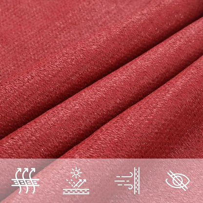 Sunshade Sail 160 g/m² Red 2.5x3 m HDPE