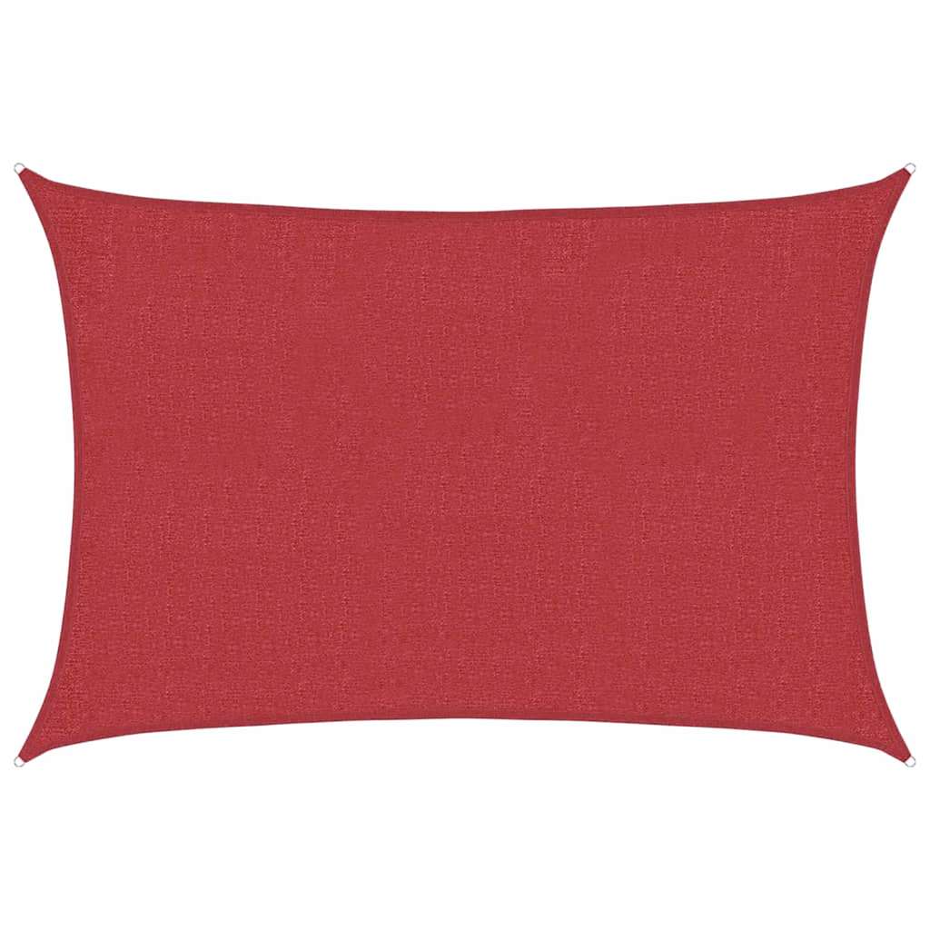 Sunshade Sail 160 g/m² Red 3x5 m HDPE