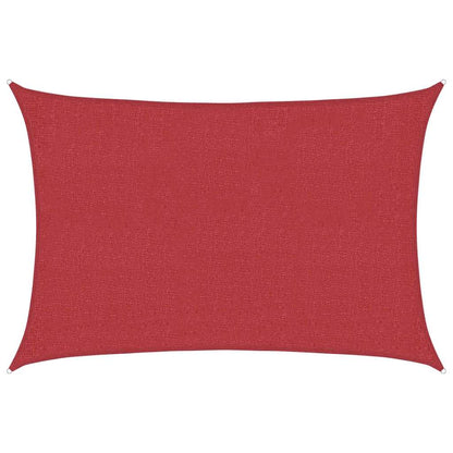 Sunshade Sail 160 g/m² Red 3x5 m HDPE