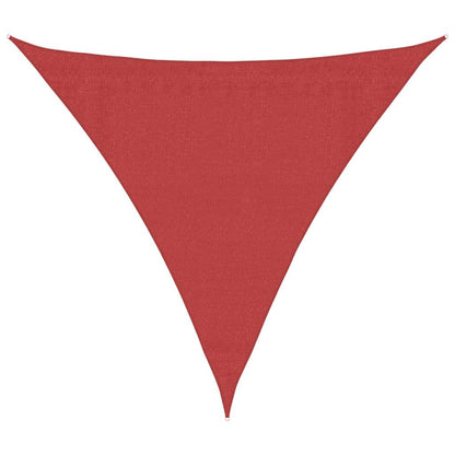 Sunshade Sail 160 g/m² Red 3x3x3 m HDPE
