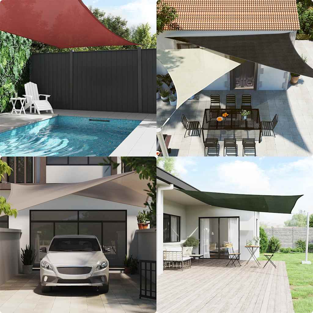 Sunshade Sail 160 g/m² Red 4/5x3 m HDPE