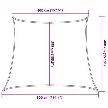 Sunshade Sail 160 g/m² Red 4/5x4 m HDPE