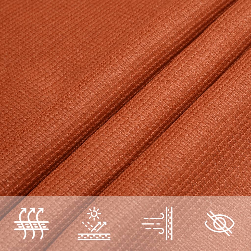Sunshade Sail 160 g/m² Orange 2x4 m HDPE
