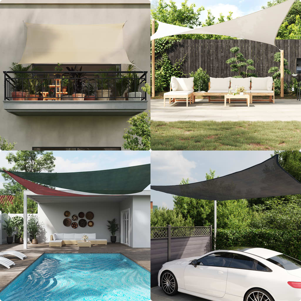 Sunshade Sail 160 g/m² Orange 2x4.5 m HDPE