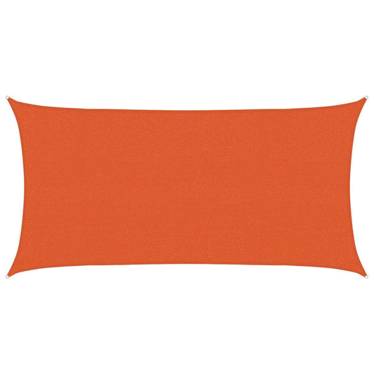 Sunshade Sail 160 g/m² Orange 2.5x4.5 m HDPE
