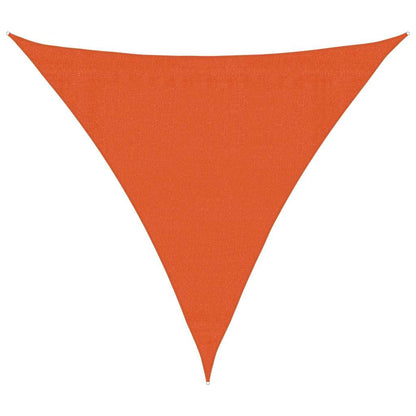 Sunshade Sail 160 g/m² Triangular Orange 3.6x3.6x3.6 m HDPE